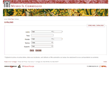 Tablet Screenshot of catalogo.museoilcorreggio.org